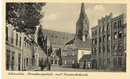 0025bg.jpg: Schwiebus. Braúhaúsplatz mit Friedrichskirche No. 35468 Postkartenverlag Kurt