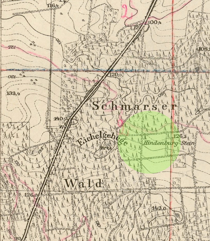 Schmarser Wald - Hindenburg-Stein